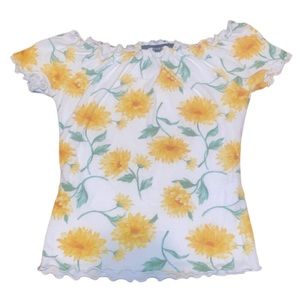 Sunflower cropped top